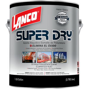 Lanco Esmalte de Poliuretano Super Dry (Disponible en Múltiples Colores)