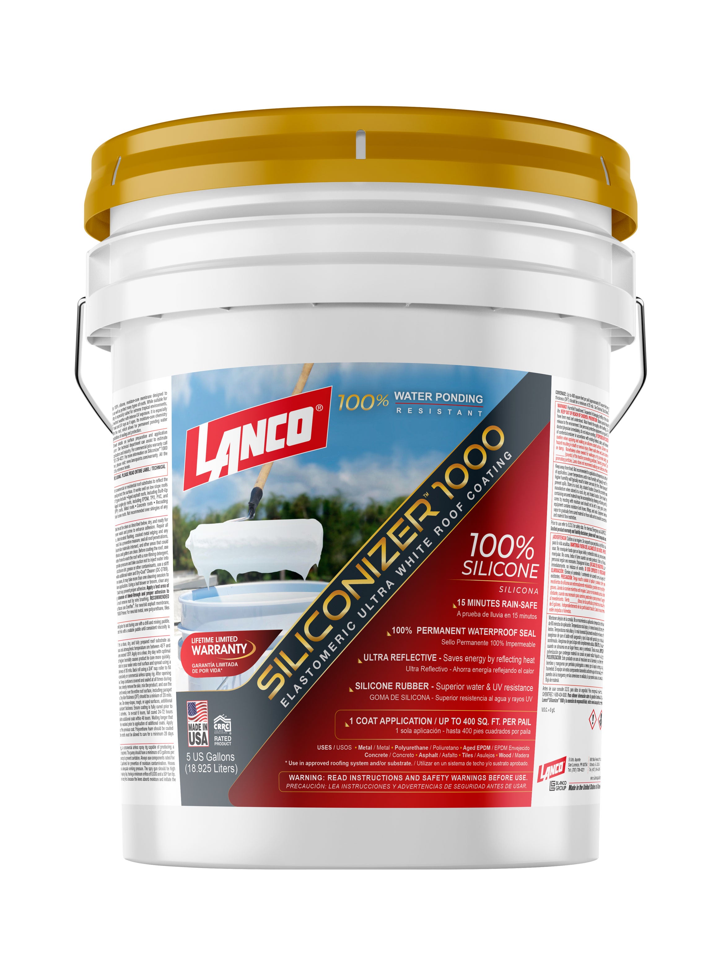 Lanco Sellador de Techos Siliconizer 1000