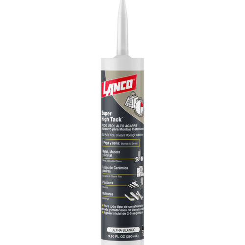Lanco Adhesivo de Montaje Super High Tack (Ultra Blanco)