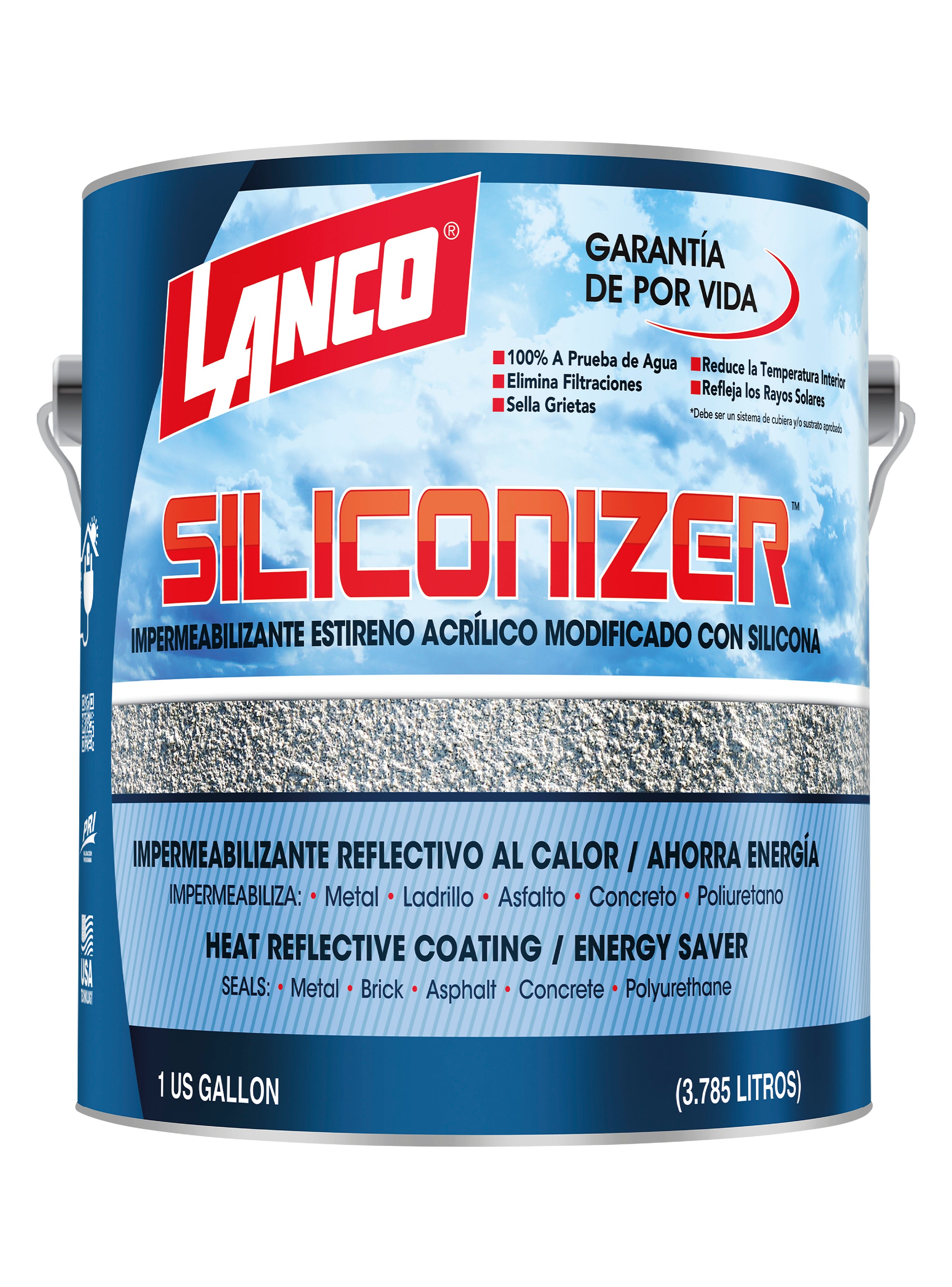 Lanco Sellador de Techos Siliconizer (Disponible en Múltiples Colores)
