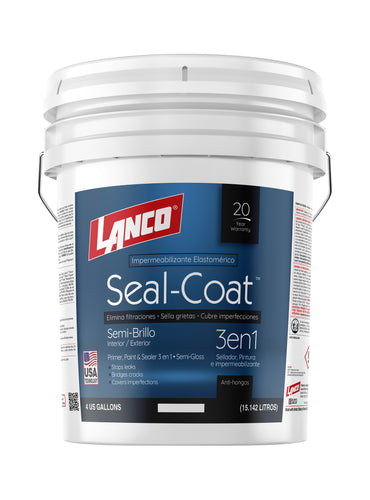 Lanco Esmalte al Agua Seal Coat - (Disponible en Múltiples Colores)