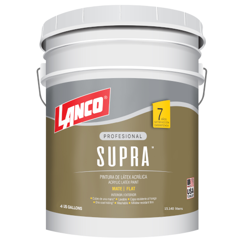 Lanco Esmalte al Agua Supra - Mate (Disponible en Múltiples Colores)