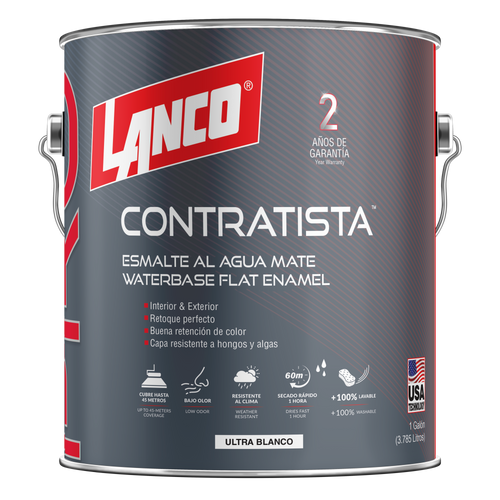 Lanco Esmalte Al Agua Pro Contratista
