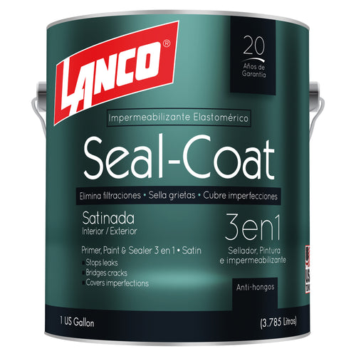 Lanco Esmalte al Agua Seal Coat Satin- (Disponible en Múltiples Colores