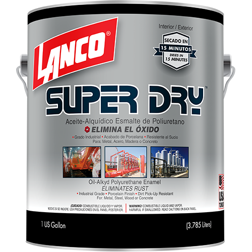 Lanco Esmalte de Poliuretano Super Dry (Disponible en Múltiples Colores)