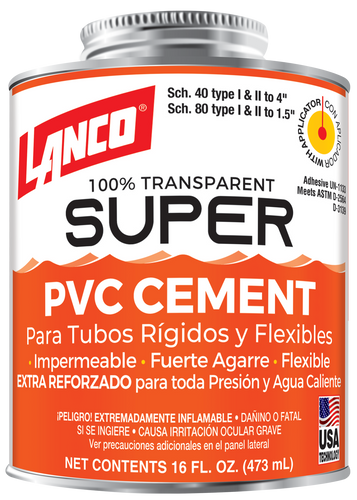Lanco Super Pegamento para PVC