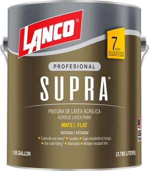 Lanco Esmalte al Agua Supra - Mate (Disponible en Múltiples Colores)