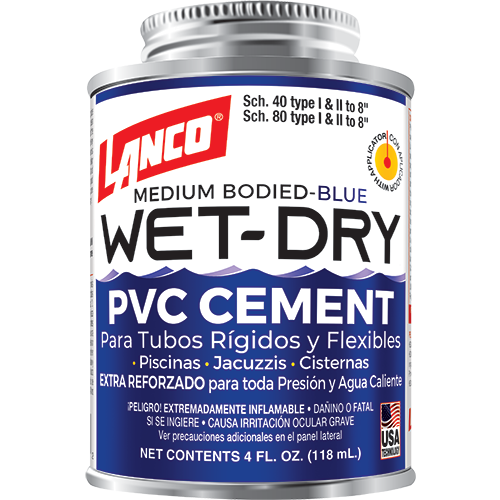 LANCO WET-DRY PEGAMENTO DE PVC