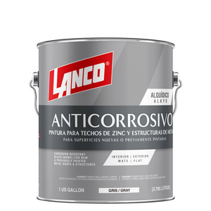 Lanco Anticorrosivo para Techos de Zinc y Estructuras de Metal